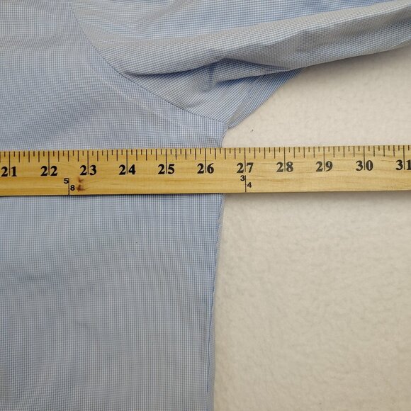 Brooks Brothers Traditional Fit Shirt Mens 17-34 Blue Button Down Non Iron - Picture 6 of 6